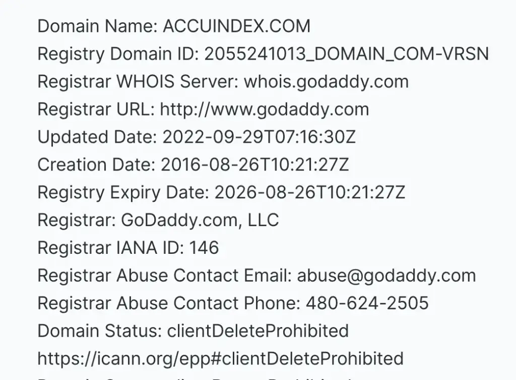 www accuindex com www accuindex com