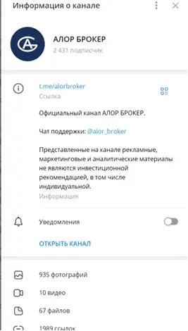 Алор Брокер отзывы клиентов