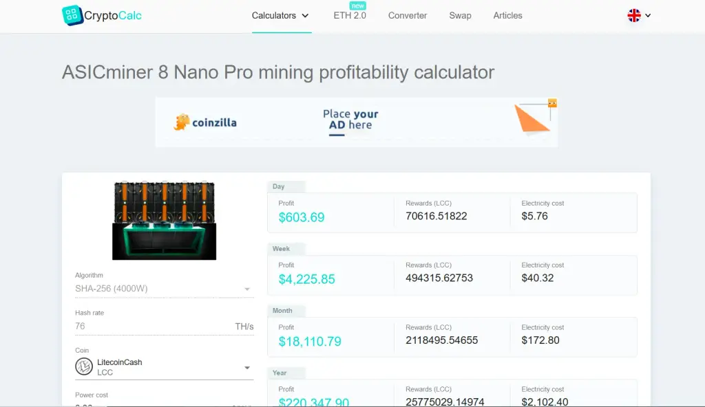 asic miner 8 nano pro