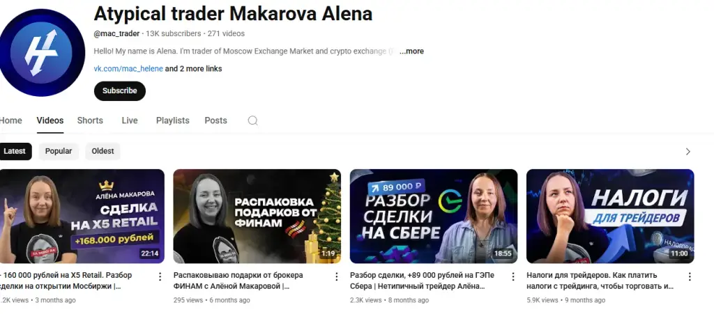 алена макарова трейдер отзывы