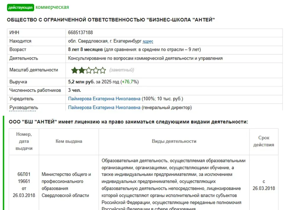 бизнес школа антей отзывы
