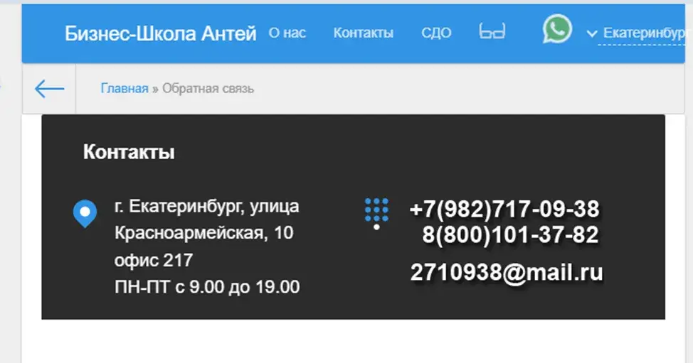 бизнес школа антей отзывы об обучении
