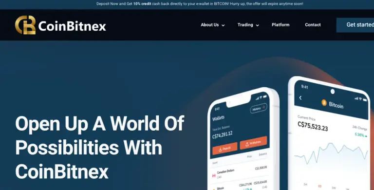 Официальный сайт брокера CoinBitnex Официальный сайт брокера CoinBitnex