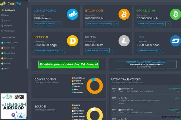 coinpot bitcoin cash