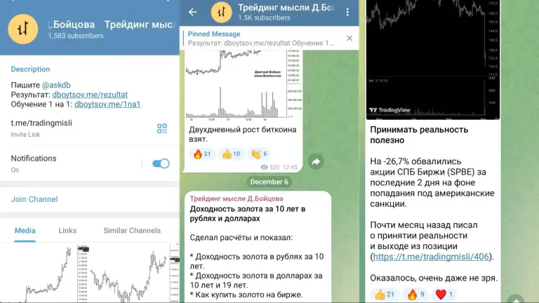 Бойцов Дмитрий телеграмм