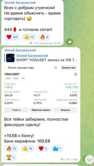 Эллай Багровский телеграмм