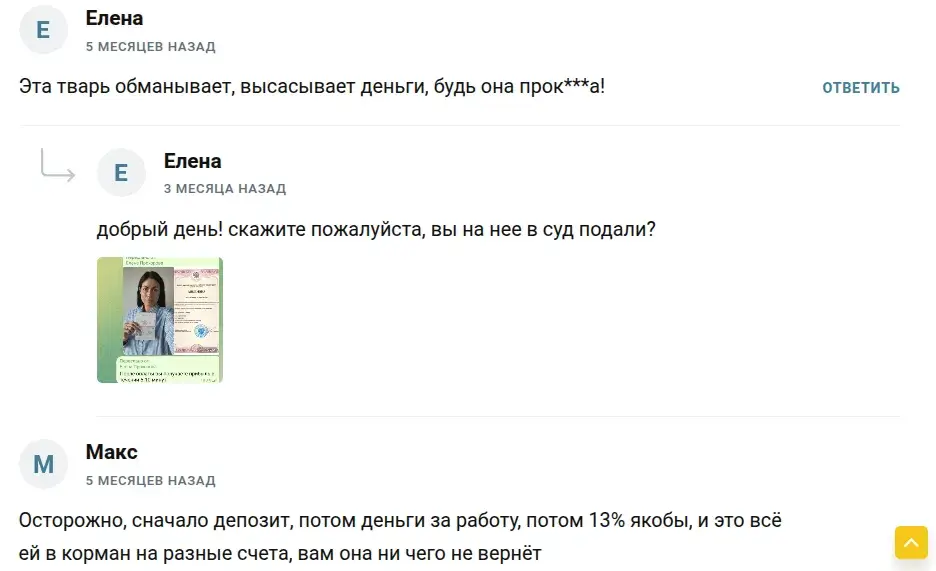 финансовая уверенность елена телеграм