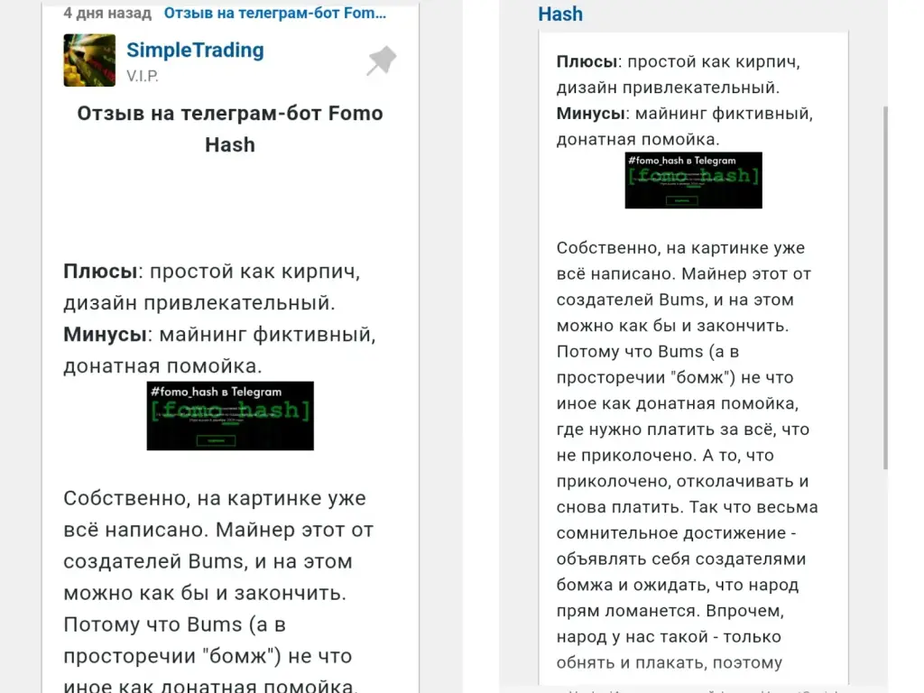 как работает fomo hash
