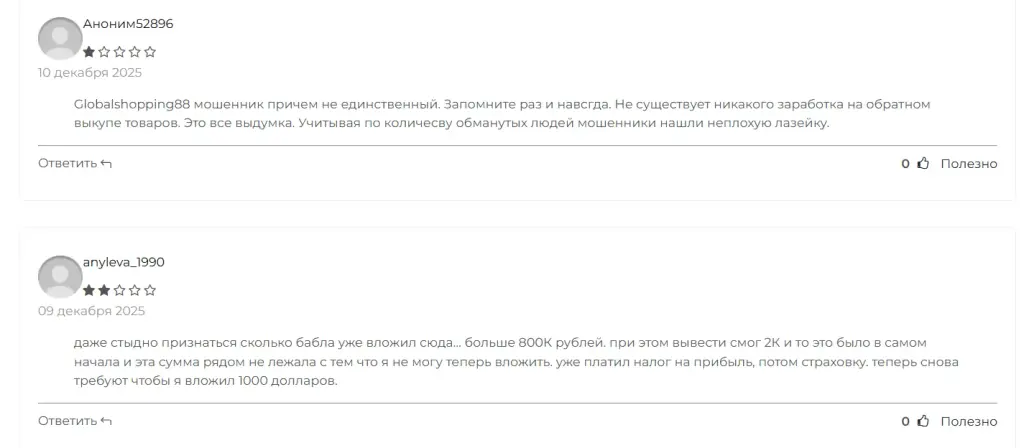 globalshopping88 отзывы