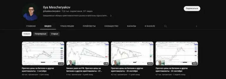 Илья Мещеряков ютуб