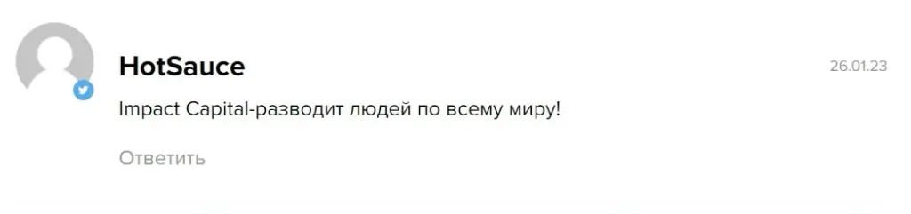 Импакт капитал отзыв