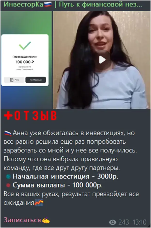 инвесторка телеграмм
