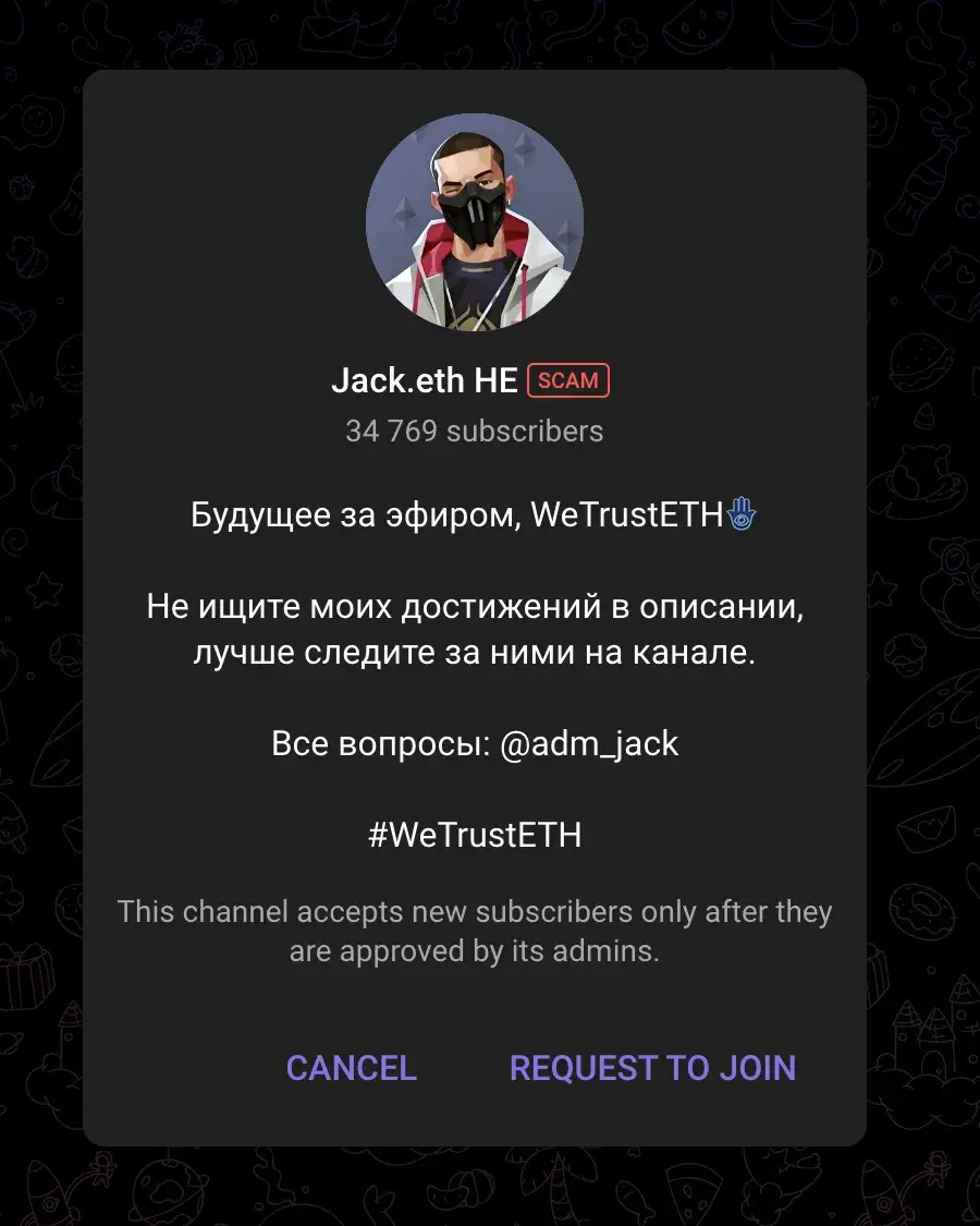 jack eth тг канал