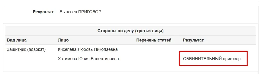 хатимова юлия валентиновна отзывы