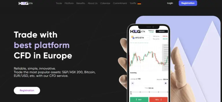 Сайт Торговой платформы KLGCtx