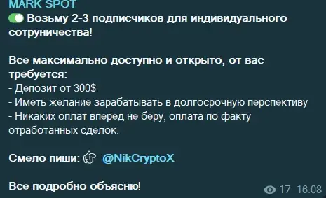 mark spot тг канал