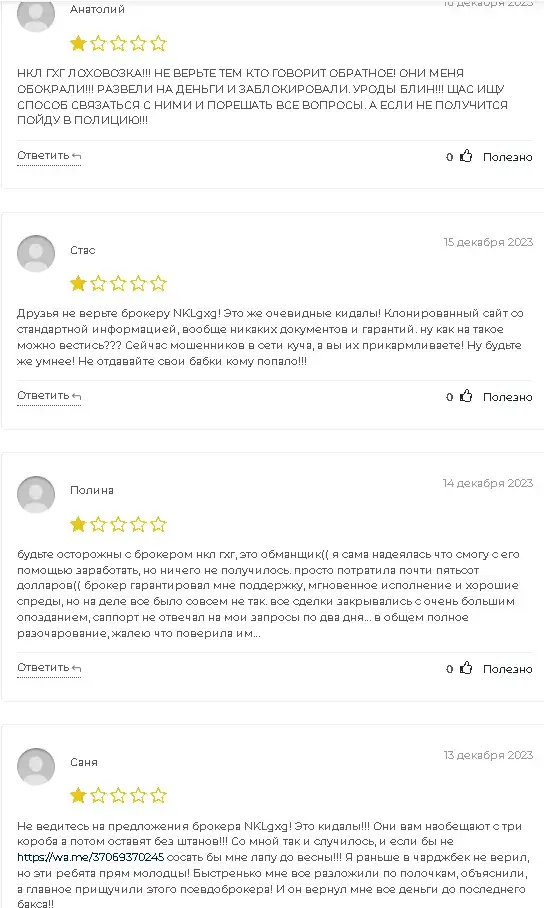 nklgxg отзывы