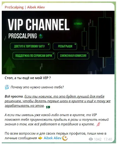 ProScalping Aibek Aliev