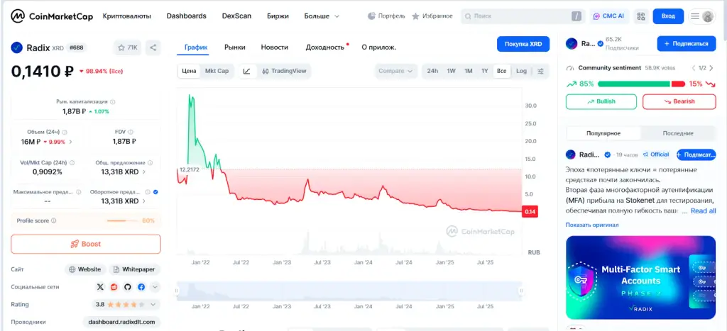 radix dlt перспективы