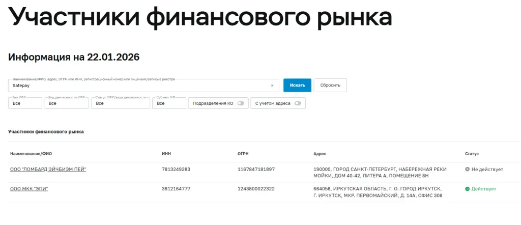 safepay отзывы