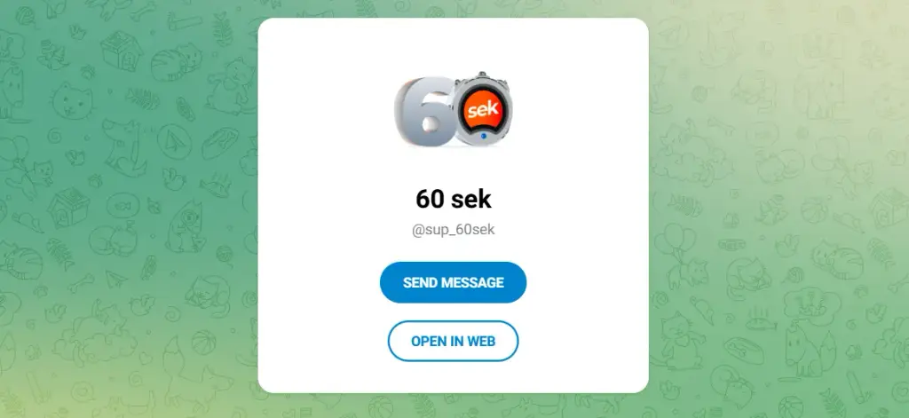 tg60sek bot tg60sek bot