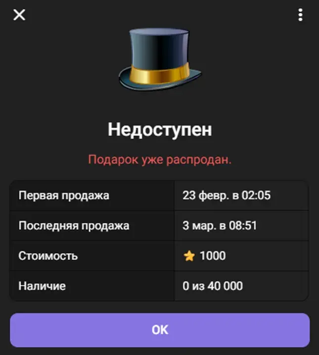 top hat подарок тг top hat подарок тг